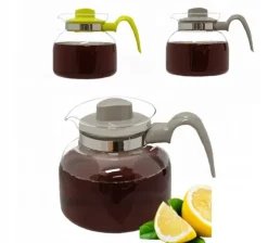 VÄRMEBESTÅENDE KAFFE- OCH TEKANNA AV GLAS 1,0 L MAJA TERMISIL