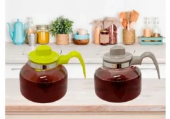 VÄRMEBESTÅENDE KAFFE- OCH TEKANNA AV GLAS 1,0 L MAJA TERMISIL