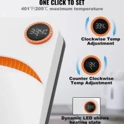 Värmepress 9 x 9 i bärbar enkelpress för sublimation, överföring av DIY T-shirt.