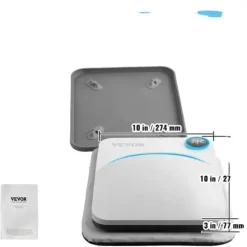 Värmepressmaskin, Bärbar Design, Användarvänliga Kontroller,9x9in Blå