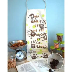 Vuxen bomullsförkläde - 90 x 60 cm