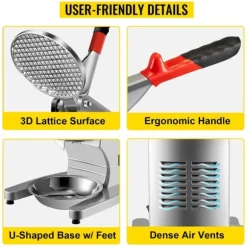 300W 95 kg/h effektiv elektrisk dubbelbladig iskrossmaskin med stor ishink och isskål, användarvänliga detaljer, bred applikation