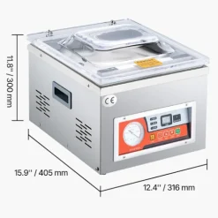 260W 100 Kpa kammarvakuumförslutare för mat, kött och marinader, vakuumförpackningsmaskin för kök, lätt att använda