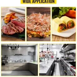 4400W 50-300°C justerbar 72,8x40 cm elektrisk stekpanna, stor kokyta, exakt temperaturkontroll, lätt att använda och rengöra