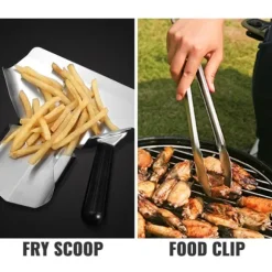 1000W 30-85°C pommes frites värmelampa med avtagbar avloppsbräda och panna, jämn värmefördelning, snabb uppvärmning