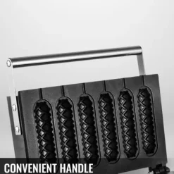 1500W elektrisk korvvåffelmaskin, effektiv och snabb uppvärmning, exakt temperatur- och tidskontroll, genomtänkta detaljer