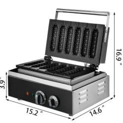 1500W elektrisk korvvåffelmaskin, effektiv och snabb uppvärmning, exakt temperatur- och tidskontroll, genomtänkta detaljer