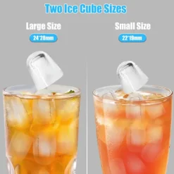 110W 12kg/24 timmar stationär helautomatisk kulformad ismaskin för hushåll med automatisk rengöringsfunktion