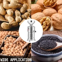 1100W 15kg/H effektiv elektrisk jordnötssmörmaskin, justerbar malningsfinhet, hänsynsfulla detaljer, flera användningsområden