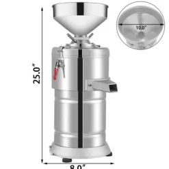 1100W 15kg/H effektiv elektrisk jordnötssmörmaskin, justerbar malningsfinhet, hänsynsfulla detaljer, flera användningsområden