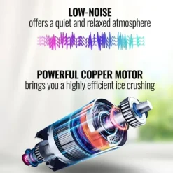 300W 180kg/H elektrisk snökon maskin med 34L integrerad förvaringslåda, hög krosseffektivitet, brett inlopp, lätt att använda