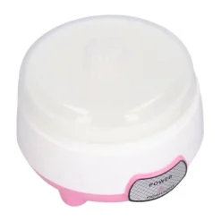 15W 1L mini yoghurtmaskin 360° uppvärmning automatisk yoghurtmaskin för hem EU-kontakt 220V rosa