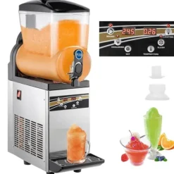 500W 15L singel tank slushmaskin, fryst dryckesmaskin, högkvalitativa material, effektiv kylning, exakt kontroll, lätt att använda