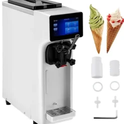 1000W 10-20L/timme mjukglassmaskin med 4,5L behållare, intelligent pekskärmskontroll, pålitlig isoleringseffekt, stabil och tyst drift