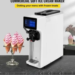 1000W 10-20L/timme mjukglassmaskin med 4,5L behållare, intelligent pekskärmskontroll, pålitlig isoleringseffekt, stabil och tyst drift