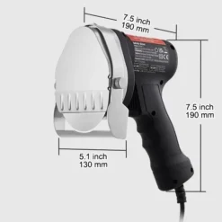 80W 100mm professionell turkisk kebabkniv, elektrisk sawama-kniv, kommersiell gyroskopskärare i rostfritt stål
