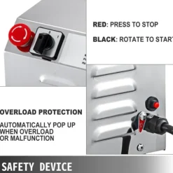 2200W 1500rpm 50kg kapacitet 30-50kg/H elektrisk spannmålskvarn med olika tillbehör, justerbar finhet, med överbelastningsskydd