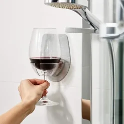 Watt i plast Vinhållare för bad dusch Röd vinhållare GY xuanaodo7555