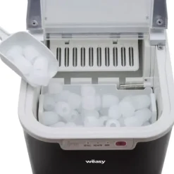 WEASY Ismaskin - KW12 - Upp till 12 kg isbitar per dag - 7 till 12 minuters produktion - Svart