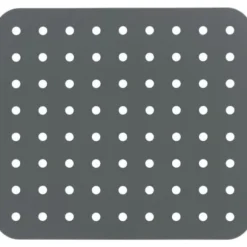 WENKO Crystal Diskbänk, Diskbänksmatta Repskydd, Diskskydd, Plast, 27,5 x 31 cm, Grå