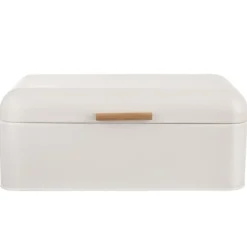 WHITELINE brödlåda i metall 42x24x16,5 cm