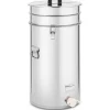 Wiesenfield - Honungshink - 70 L - med sil, lock och tryckkran - rostfritt stål