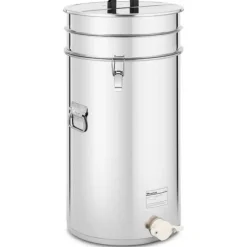 Wiesenfield - Honungshink - 70 L - med sil, lock och tryckkran - rostfritt stål