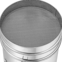 Wiesenfield - Honungshink - 70 L - med sil, lock och tryckkran - rostfritt stål