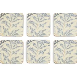 Willow Bough Blå Glasunderlägg, 6-pack - Morris & Co