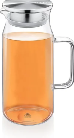 Wilmax glaskaraff 1 L i borosilikatglas med lock