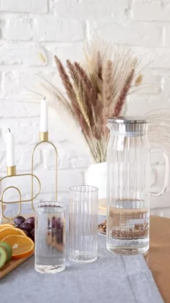 Wilmax glaskaraff 1,5 L med stållock