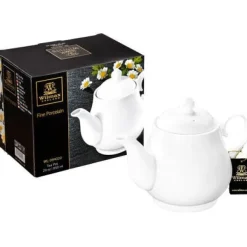 Wilmax teekanna 850 ml av porslin med inbyggd filter