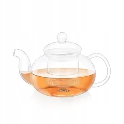 WILMAX Tekanna Glas 770 ml – Värmebeständig Tebryggare med Glasfilter | Thermo Glass