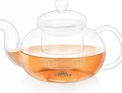 Wilmax tekanna i glas 620 ml med glasfilter, spissäker