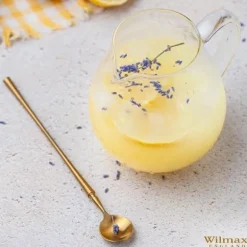 Wilmax tekanna i glas 600 ml med stålfilter, spissäker