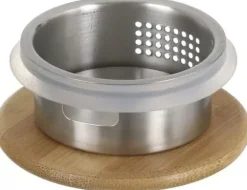 Wilmax vattenkaraff 2,4 L i borosilikatglas, bambulock