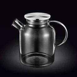 Wilmax värmebeständig glaskanna 1,6L grå