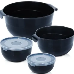 4x Köksblandning Mixning Vispa Förvaringsskål Set