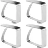 4x stålklämmor hållarklämma för bordsduk, vaxduk, bordsskiva