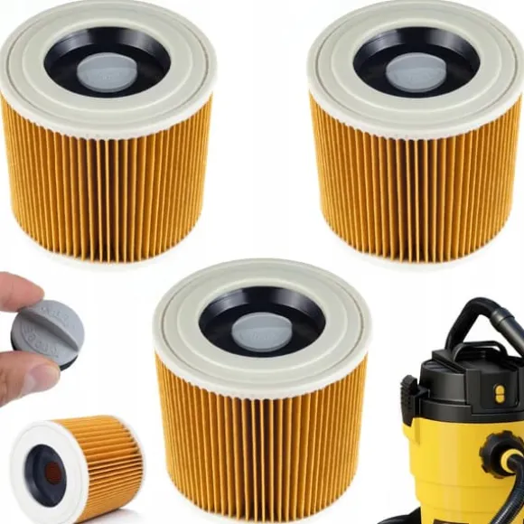 3x Tvättbara filter för Kärcher MV2 MV3 WD2 WD3 dammsugare