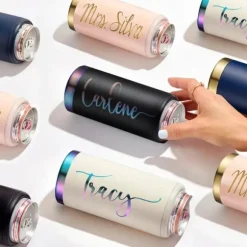 xTool Rosa till guldfärgad tunn burkkylare (355 ml