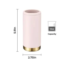 xTool Rosa till guldfärgad tunn burkkylare (355 ml