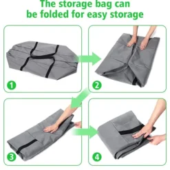 125x32x50cm ， Förvaringsväska för trädgårdskuddar ， Högkvalitativt non-woven material, Dammtät, fuktsäker, anti-blekning