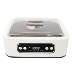 Yoghurtmaskin - Elektrisk - 1,6 L - 9 Koppar 100 ml - LED-display - Touchknappar - 20 W 220 V 50 Hz EU-kontakt - 304 Rostfritt stål/glas - Vit