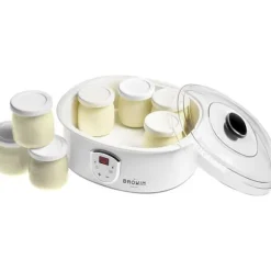 Yogurtmaskin - Browin - 801015 - 7 glasburkar - Justerbar termostat - 20 W