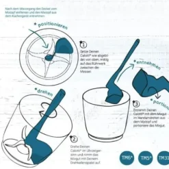 ZA18062-Roterande spatel för Thermomix för TM5 - TM6 - TM31 Ta bort matberedare Kökstillbehör Verktyg