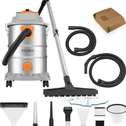 ZEEGMA Zonder Pro Multi våt- och torrdammsugare - 25L tank i rostfritt stål - HEPA-filter - 1600W