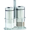 Zeller för salt och peppar, 3 delar, glas/rostfritt stål