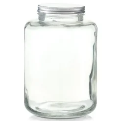 Zeller köksförvaringsburk i glas med metalllock 7 liter