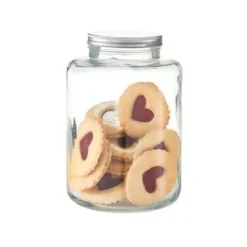 Zeller köksförvaringsburk i glas med metalllock 7 liter